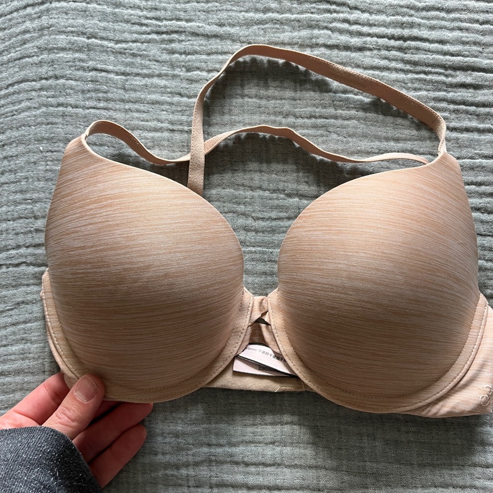 Victoria's Secret Tan T-Shirt Bra with Seamless Molded Cups